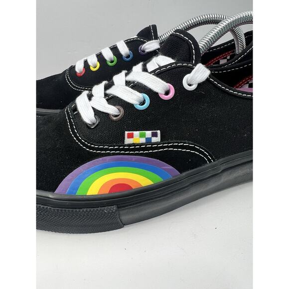 VANS Authentic Skate Pride Mens Size 10.5‎ Womens 12 Rainbow Casual Shoes NEW main image 12